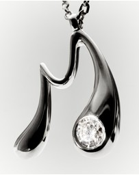 PDPAOLA - Initial 2026 M Silver Pendant Necklace