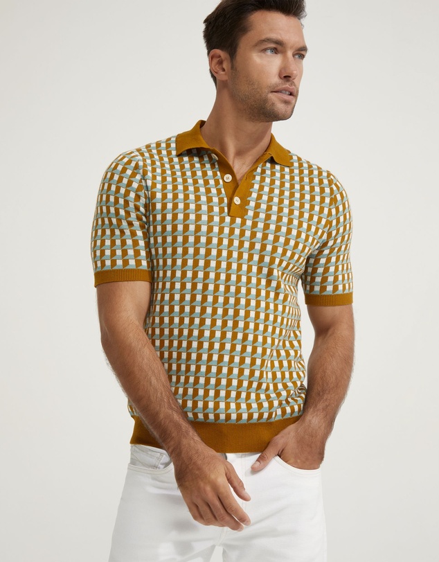Oxford - Louis Jacquard Knitted Polo