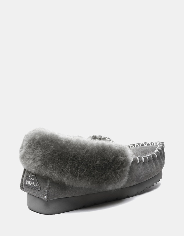 EVERAU - EverAU Ugg Popo Moccasin Sheepskin Upper Moccasins