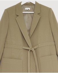 Revibe - Repaired Shona Joy Irena Oversized Belted Blazer - AU 8