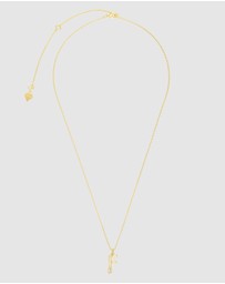 Wanderlust + Co - Alphabet Bubble Pendant Necklace - Letter F