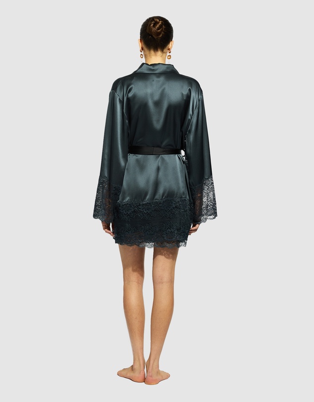 GINIA - Silk Lace Robe