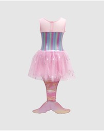 Pink Poppy - Mermaid Dress with Tail