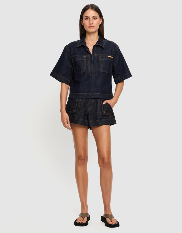 KIVARI - Immy Denim Top