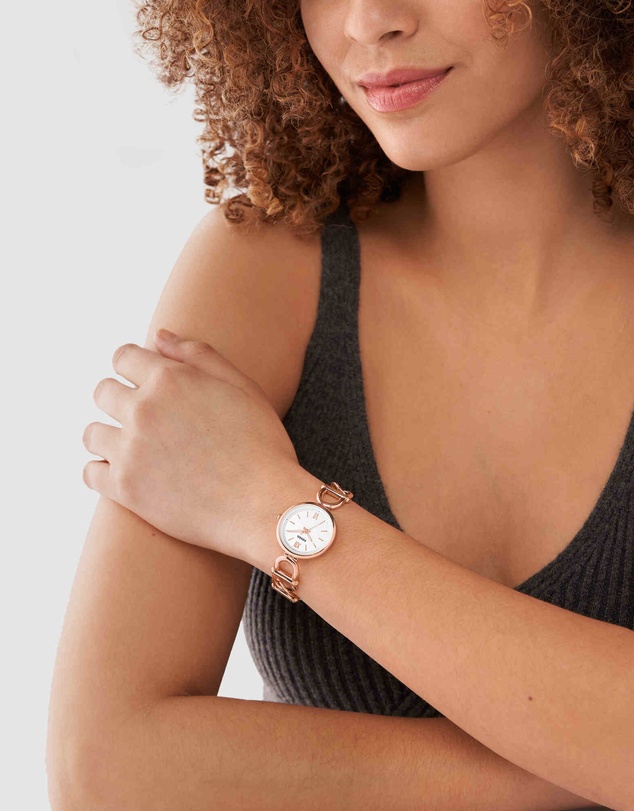 Fossil - Carlie Rose Gold Tone Analogue Watch