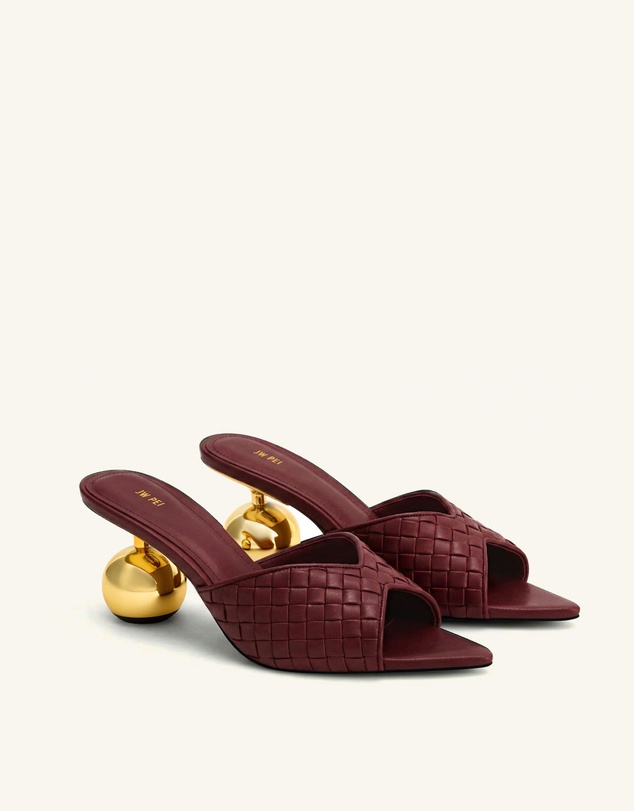 JW PEI - Ellie Braided Sphere Heel Mules