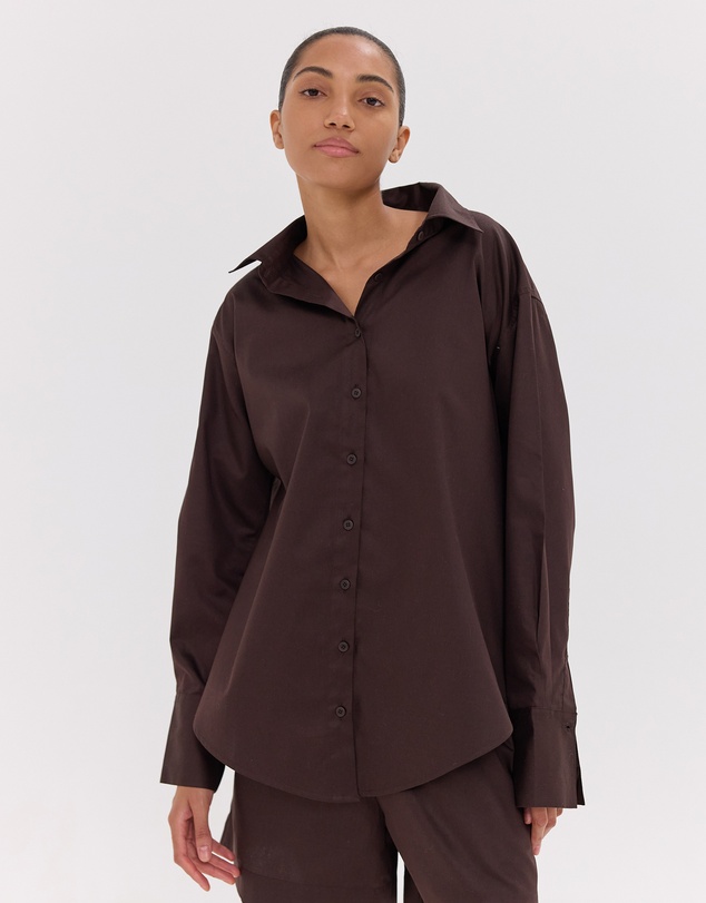 Cloth & Co. - The Split Back Shirt | Brazil Nut