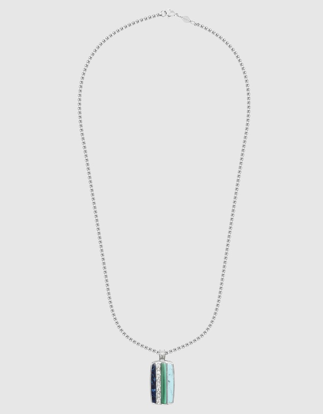 Nialaya Jewellery - Trinity Pendant Necklace in Silver