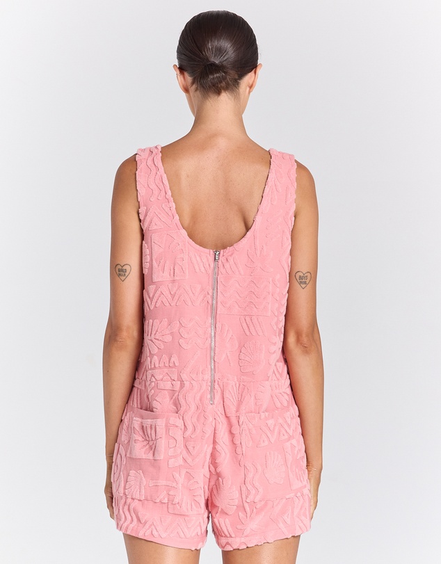 Poolside Paradiso - Mai Tai Romper - Rose