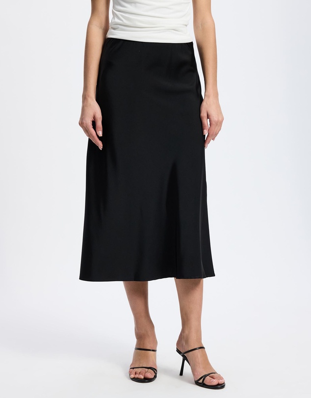 Mossée - Lily Midi Silk Skirt