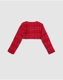 Bardot Junior - Sutton Boucle Crop Jacket - Kids-Teens