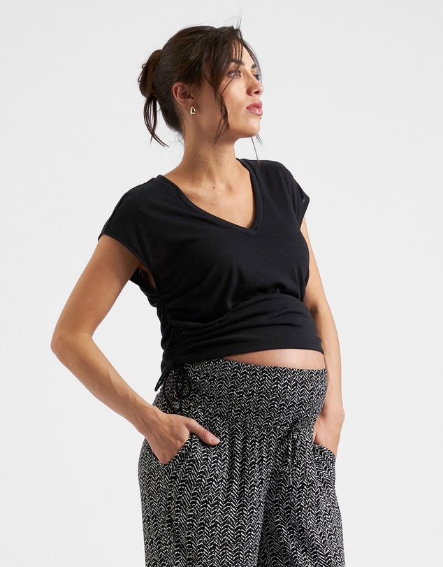 Ripe Maternity - Ziggy Ruched Tee