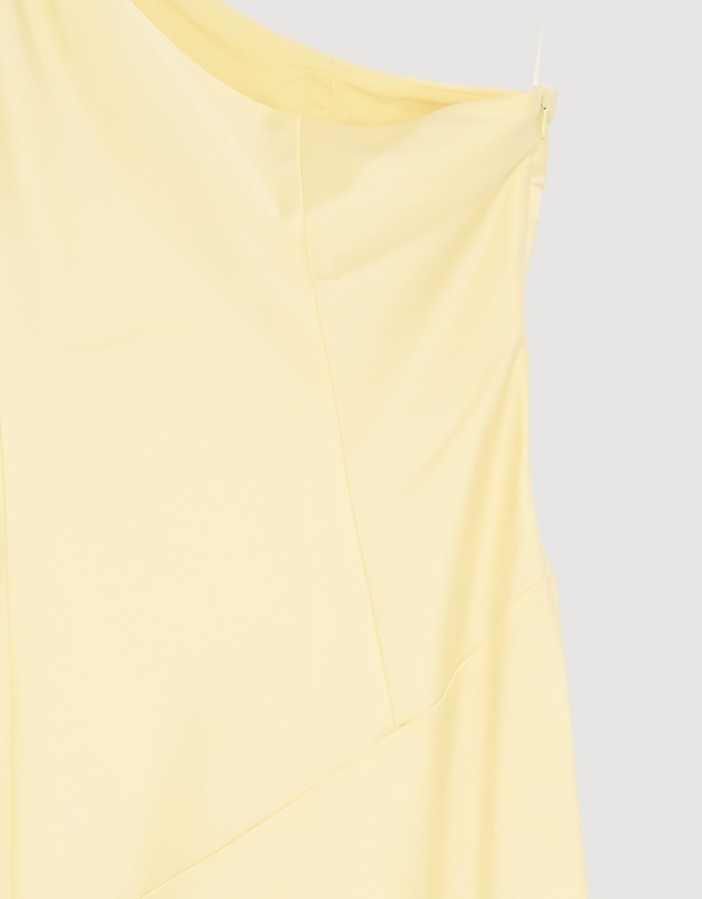 Revibe - Repaired CHANCERY Hallie Satin One Shoulder Drape Maxi Dress - AU 14