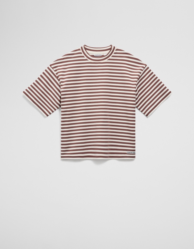 Country Road - Teen Australian Cotton Blend Short Sleeve Oversized Stripe T-shirt