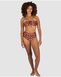 Baku Swimwear - Flamenco Gathered High Waist Bikini Bottom