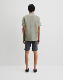 Country Road - Organically Grown Linen Regular Fit Short Sleeve Shirt