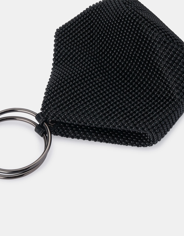 Olga Berg - Bianca Ball Mesh Handle Bag