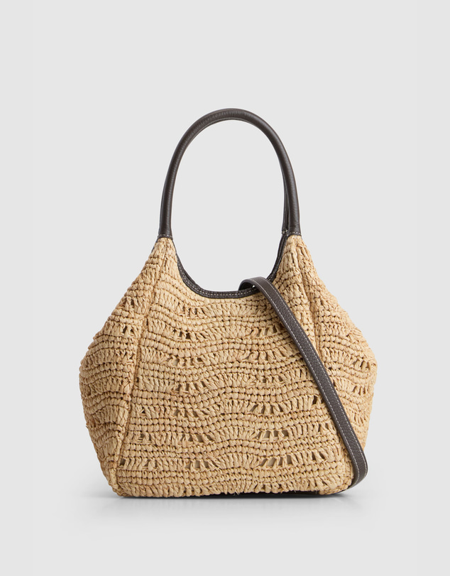Evity - Camile Raffia Shopper Bag