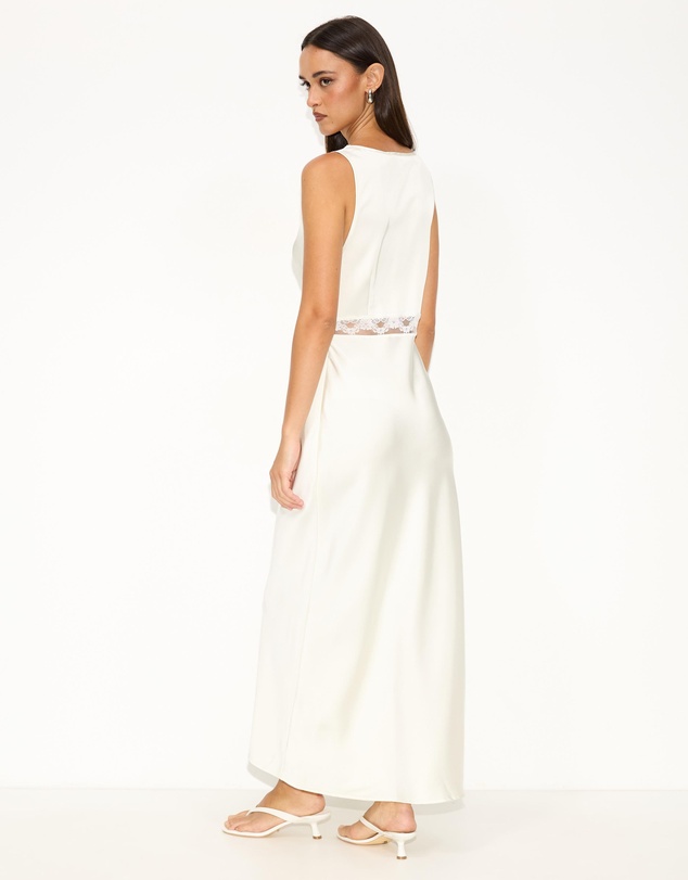 Dazie - Moonlit Lace Satin Maxi Dress