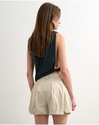 TOPSHOP - Freya Bubble Hem Cargo Shorts