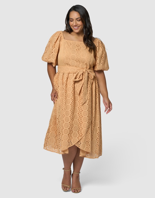 Something 4 Olivia - Eliza Broderie Midi Dress