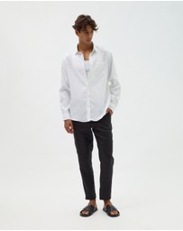 AERE - Resort Linen LS Shirt
