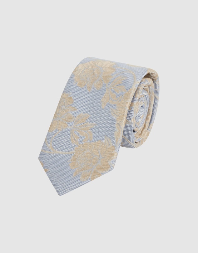yd. - Hector Floral 6.5 Cm Width Tie
