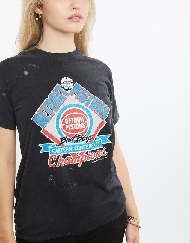 Vintage by The Real Deal - Pre Loved - Vintage 1989 NBA Detroit Pistons Tee
