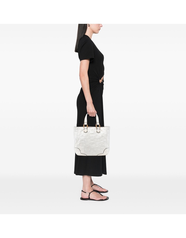 Gucci - Pre-Loved Leather Bamboo Horsebit Tote