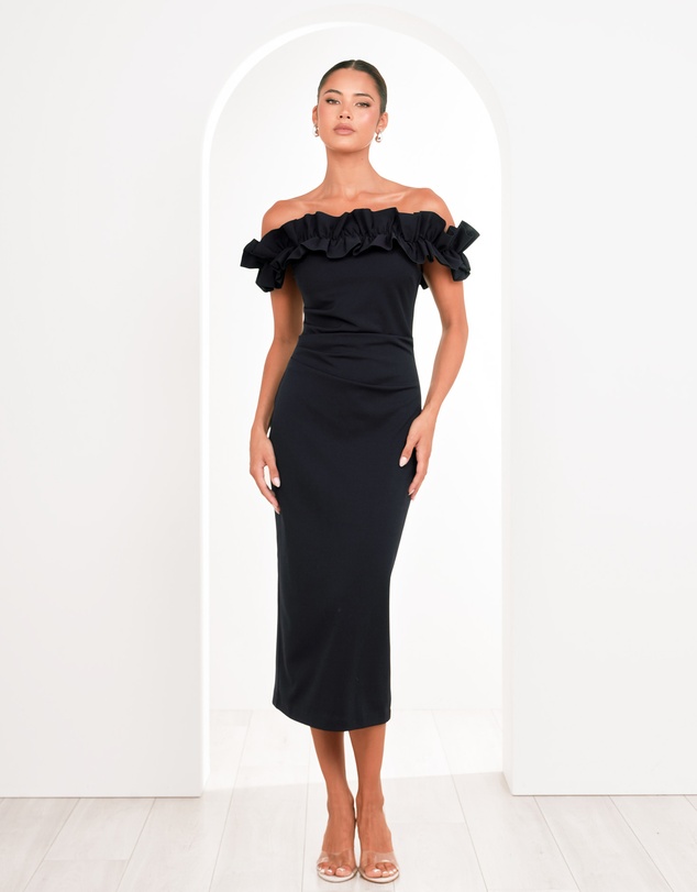 Pilgrim - Clara Off Shoulder Midi Dress