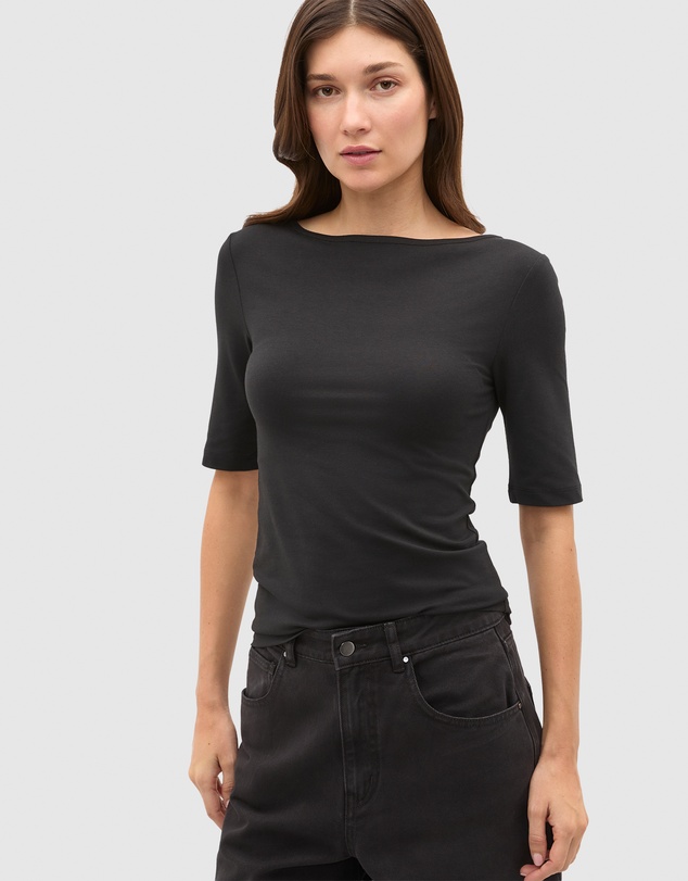 Seed Heritage - Boat Neck Half Sleeve Top