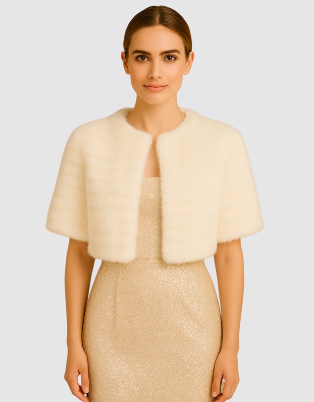 Honey and Beau - Casablanca Faux Fur Cape