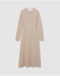REISS - Mila Wool Blend Midi Dress