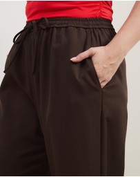 Atmos&Here Curvy - Marlow Tie Waist Tailored Pants