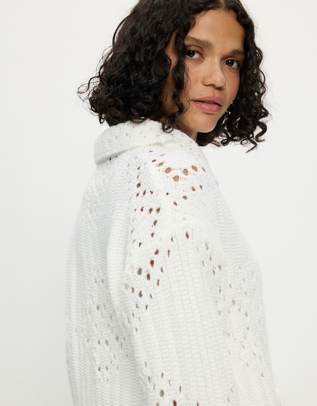 Mossée - Kaia Chunky Crochet Cardigan