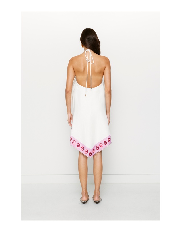 The Wolf Gang - Dasia Asymmetric Dress - Cream Lotus