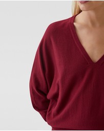 Oxford - Francesca V-Neck Knitted Dress