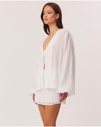 SNDYS - Brandi Crinkle Tie Top