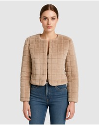 Honey and Beau - New York Faux Fur Jacket