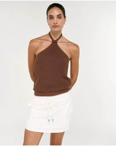 Staple the Label - Ariana Halter Knit Top