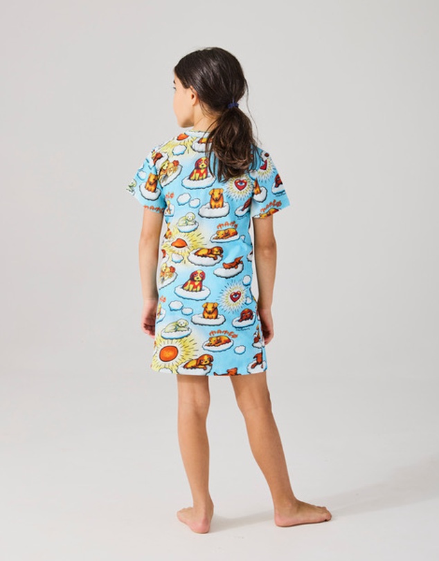 Kip&Co - KipCo x Mambo Puppies Babies Organic Cotton Short Sleeve Nightie - Babies-Kids