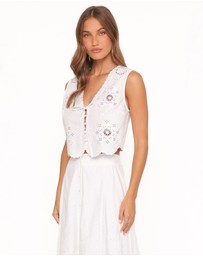 Petal & Pup - Kye Top - White Broderie