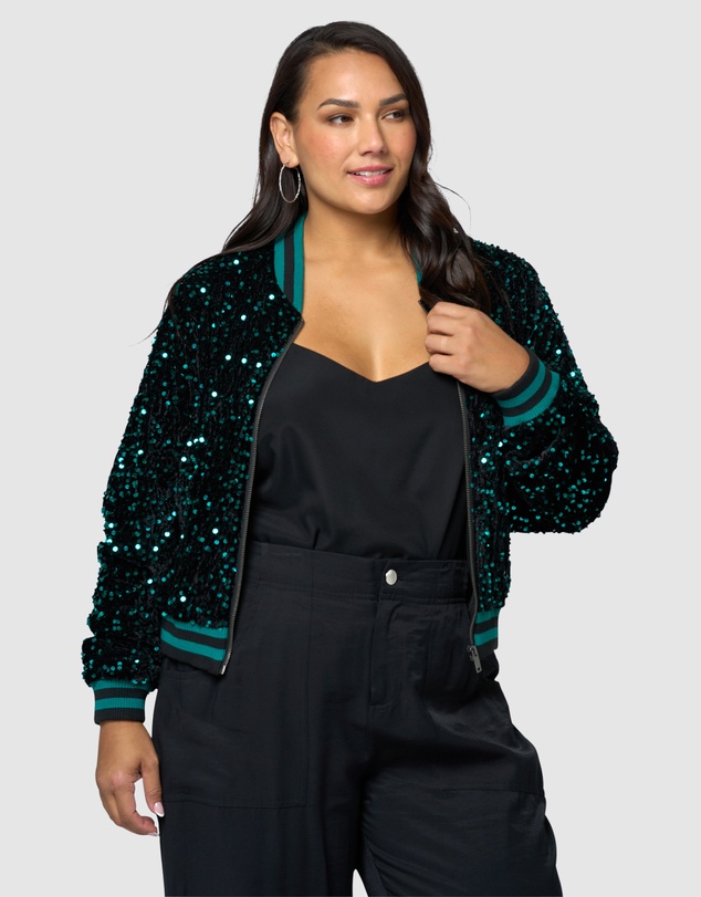 Sunday In The City - Sunday Girl Sequin Bomber