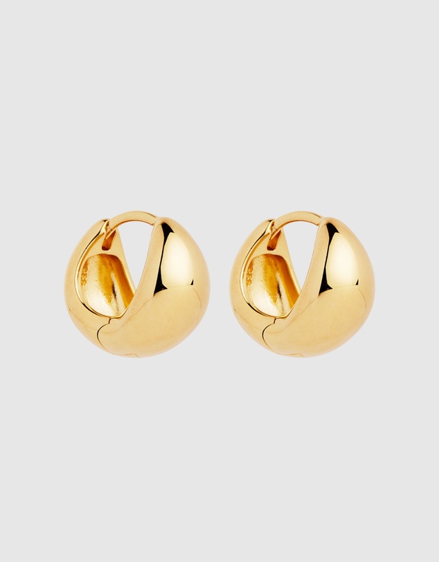 Najo - La Muse Yellow Gold Huggie Earrings