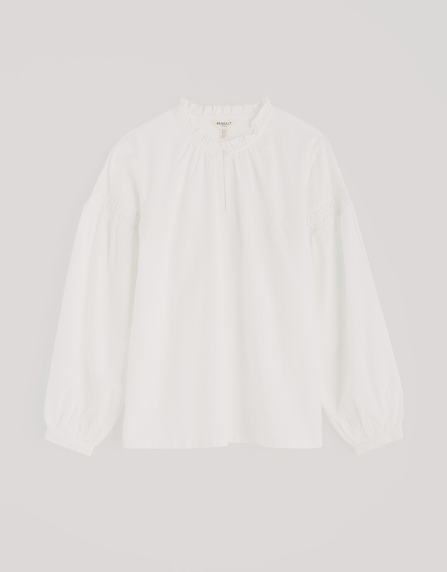 Seasalt - Seasalt Cornwall White Gwel Long Sleeve Top