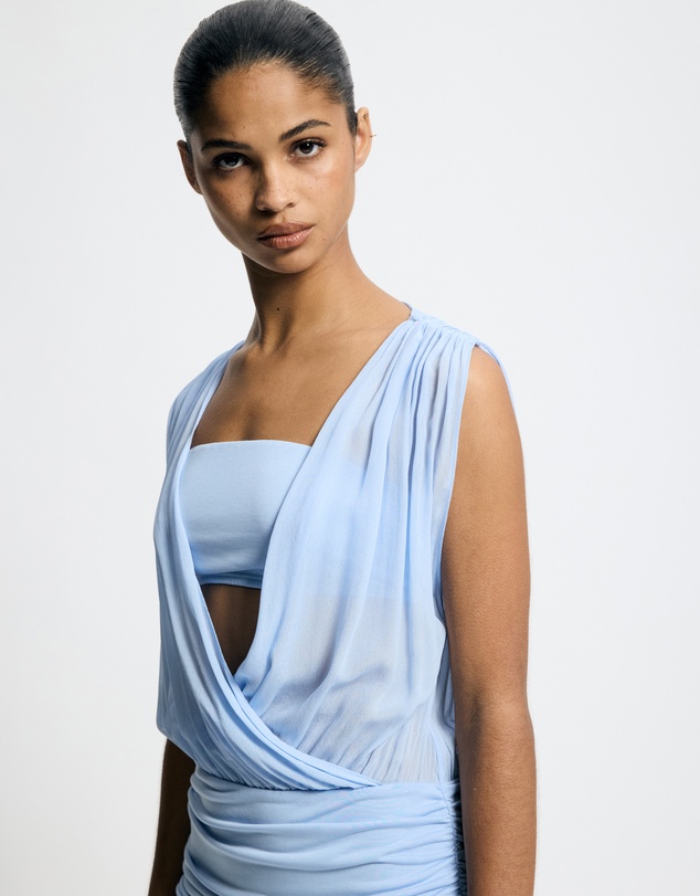 Lover - Zinnia Jersey And Georgette Maxi Dress