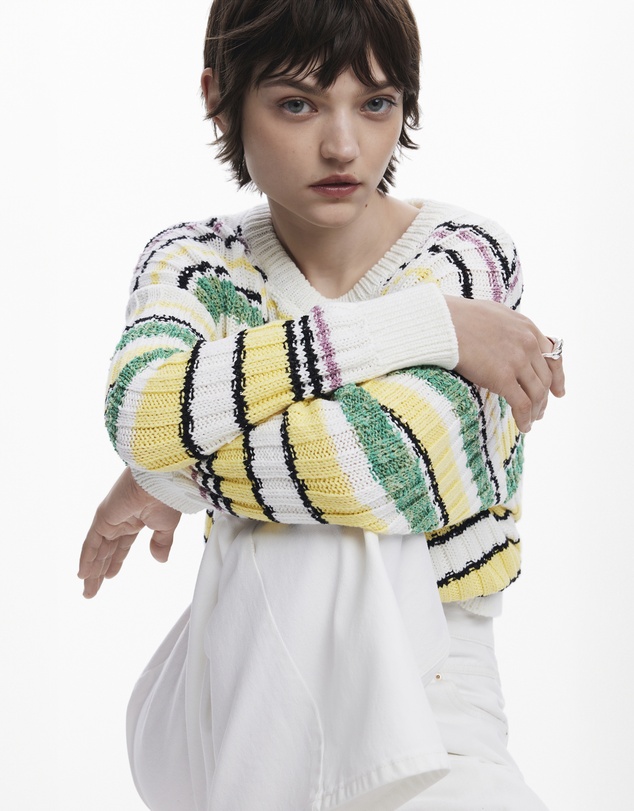 Desigual - Striped color sweater
