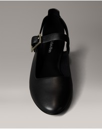 Calvin Klein - Leather Airfit Cushioned Ballerinas