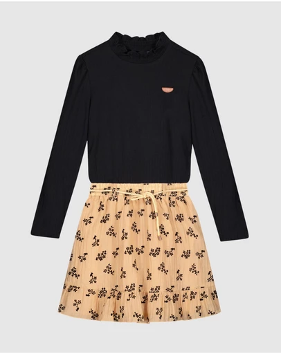 NONO - Merle Combi Dress with Floral Skirt - Kids-Teens
