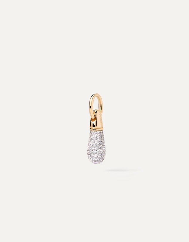 PDPAOLA - Pave Drop Pendant Stacker Chain Necklace